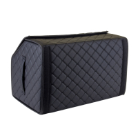 Organizator portbagaj ECO M 30×30×50 cm negru romb cu ață neagră