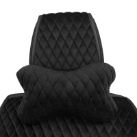 Perna pentru tetieră auto din Alcantara 27×16 cm negro