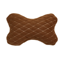 Perna pentru tetieră auto din Alcantara 27×16 cm maro